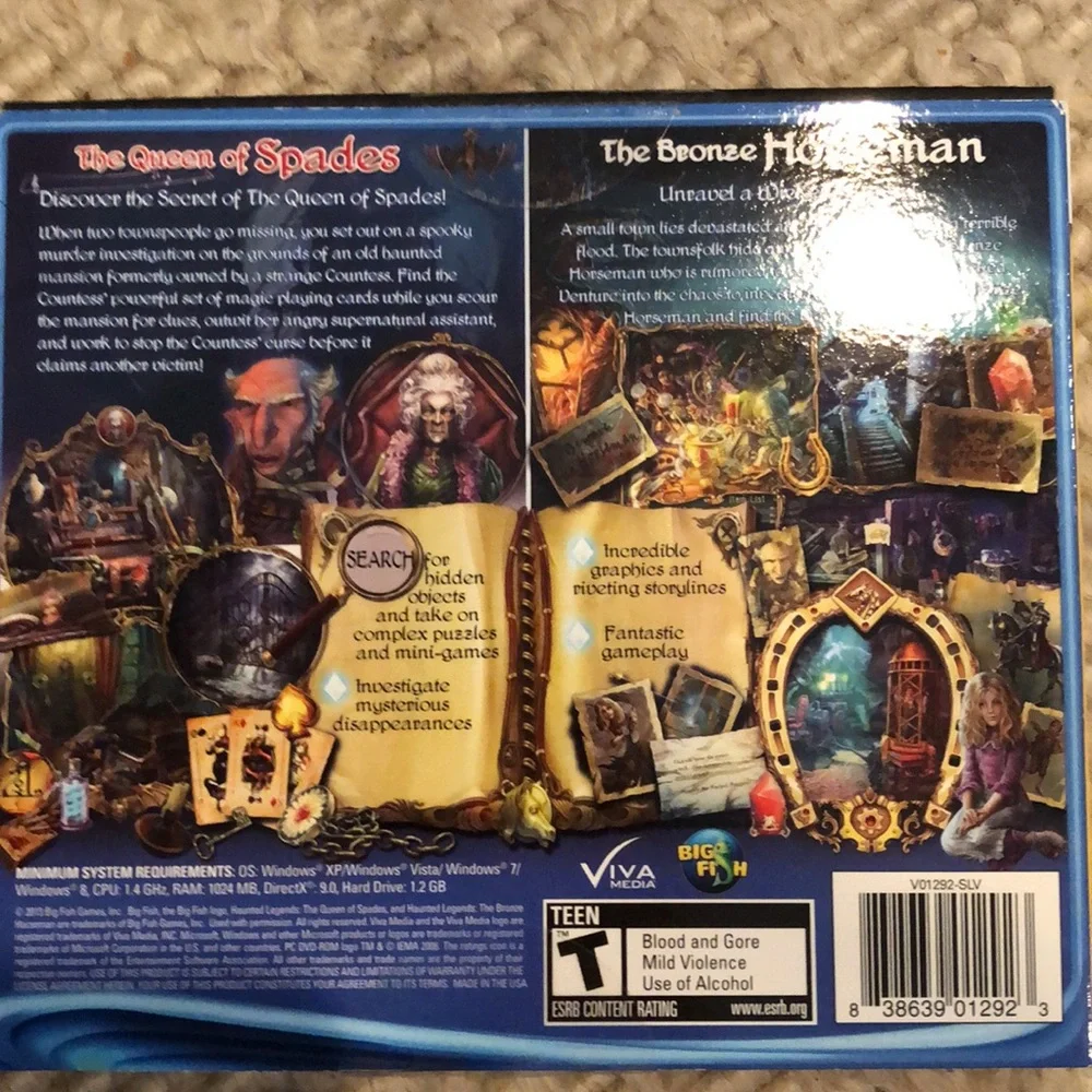 2-2 pack Big Fish PC games 4 game total